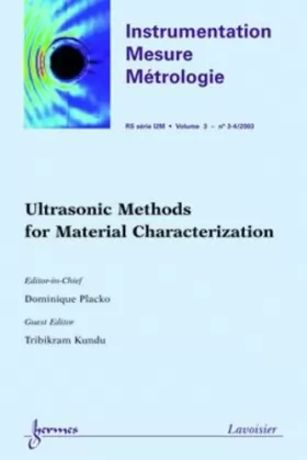 Couverture du produit · Instrumentation-Mesure-Métrologie : Ultrasonic Methods for Material Characterization