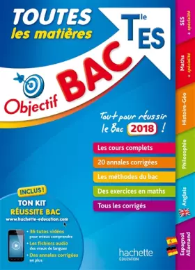 Couverture du produit · Objectif Bac 2018 - Toutes Les Matieres Term ES