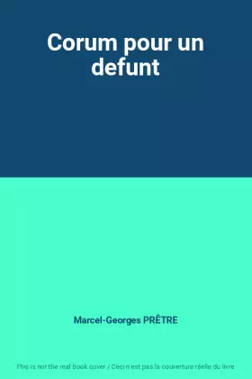 Couverture du produit · Corum pour un defunt