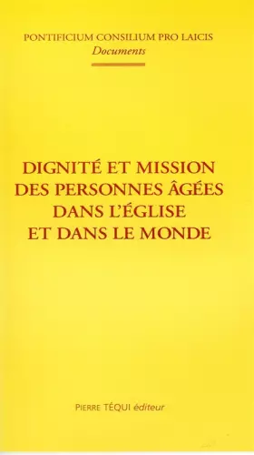 Couverture du produit · Dignite et mission personnes âgées