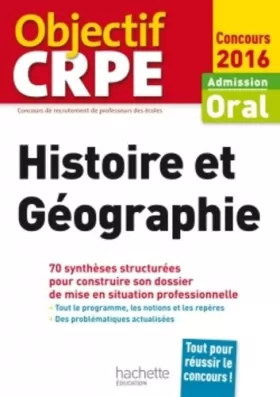 Couverture du produit · CRPE en fiches : Histoire Géographie - 2016