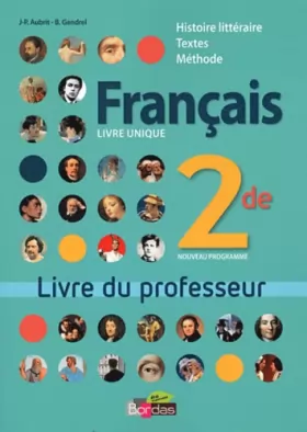 Couverture du produit · Français Livre unique 2de • Livre du professeur