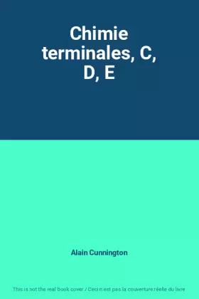 Couverture du produit · Chimie terminales, C, D, E
