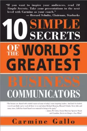 Couverture du produit · 10 Simple Secrets of the World's Greatest Business Communicators