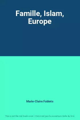 Couverture du produit · Famille, Islam, Europe