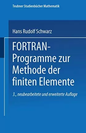 Couverture du produit · Fortran-Programme zur Methode der Finiten Elemente
