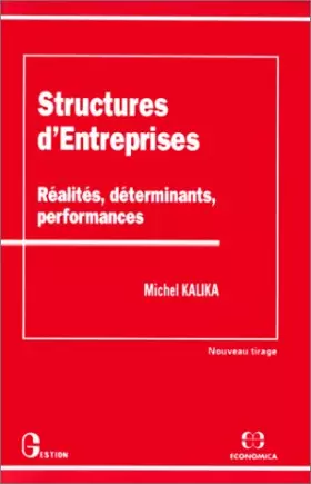 Couverture du produit · Structures d'entreprises