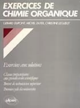 Couverture du produit · Chimie organique : 280 exercices corrigés