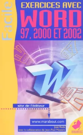 Couverture du produit · Word 2000 à 2002 : Exercices