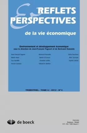 Couverture du produit · REFLETS ET PERSPECTIVES DE LA VIE ECONOMIQUE 2012/4