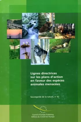 Couverture du produit · Lignes directrices sur les plans d'action en faveur des espèces animales menacées