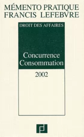 Couverture du produit · CONCURRENCE CONSOMMATION 2002