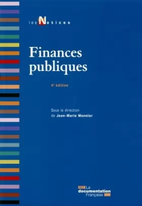 Couverture du produit · Finances publiques (4e édition)