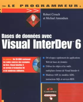 Couverture du produit · Bases de données avec Visual Interdev 6