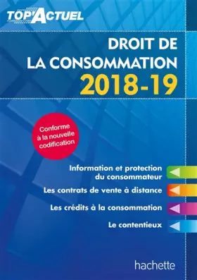 Couverture du produit · Top Actuel Droit de la consommation 2018-2019