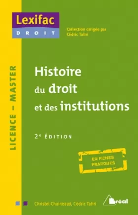 Couverture du produit · Histoire de droit et des institutions