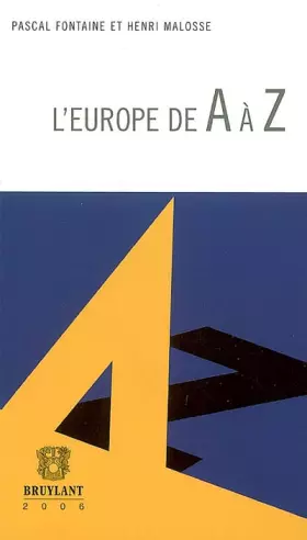 Couverture du produit · L'Europe de A à Z