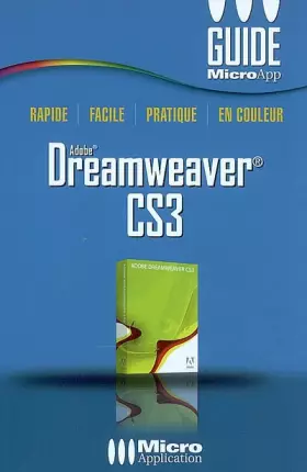 Couverture du produit · Dreamweaver CS3