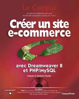 Couverture du produit · CREER UN SITE E-COMMERCE AVEC DREAMWEAVER 8 ET PHP/MYSQL