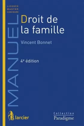Couverture du produit · Droit de la famille, 4ème édition
