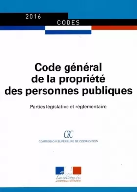 Couverture du produit · Code général de la propriété des personnes publiques