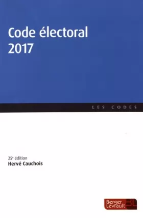 Couverture du produit · CODE ELECTORAL 2017 25E EDITION