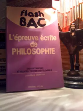 Couverture du produit · L'Epreuve écrite de philosophie au baccalauréat