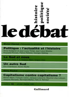 Couverture du produit · Débat, numéro 68, janvier-février 1992