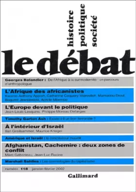 Couverture du produit · Le Débat, numéro 118, janvier-février 2002