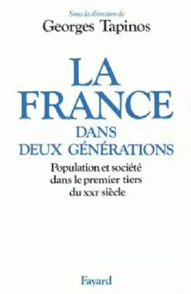 Couverture du produit · La France dans deux générations