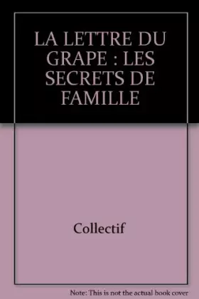 Couverture du produit · la lettre du grape