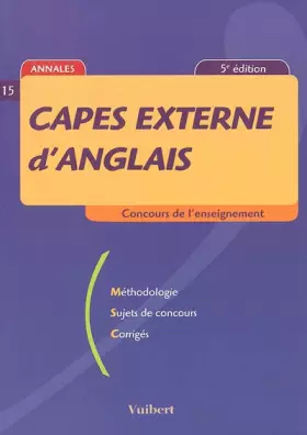 Couverture du produit · CAPES externe d'anglais