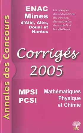 Couverture du produit · Mathématiques, Physique et Chimie MPSI-PCSI