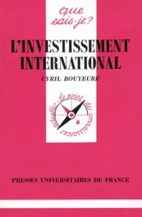 Couverture du produit · L'investissement international