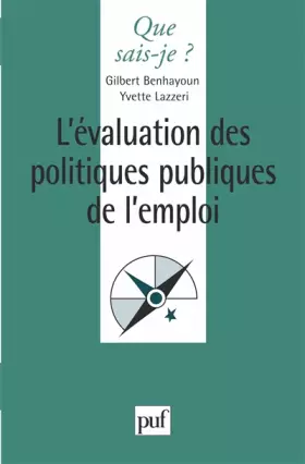 Couverture du produit · L'évaluation des politiques publiques de l'emploi