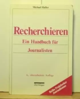 Couverture du produit · Recherchieren. Ein Handbuch für Journalisten