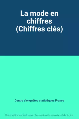 Couverture du produit · La mode en chiffres (Chiffres clés)