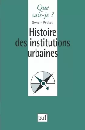 Couverture du produit · Histoire des institutions urbaines