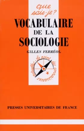 Couverture du produit · Vocabulaire de la sociologie