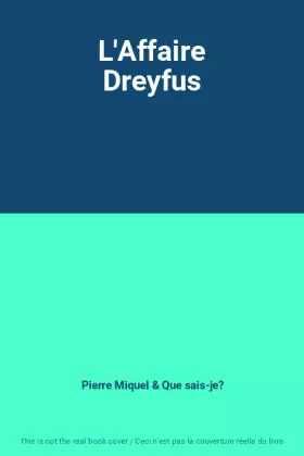 Couverture du produit · L'Affaire Dreyfus