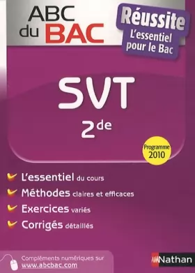 Couverture du produit · ABC du BAC Réussite SVT 2de