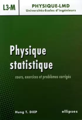 Couverture du produit · Physique statistique : Cours, exercices et problèmes corrigés niveau L3-M