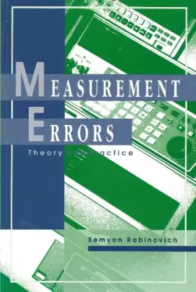 Couverture du produit · Measurement Errors: Theory and Practice