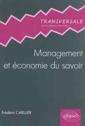 Couverture du produit · Management et économie du savoir