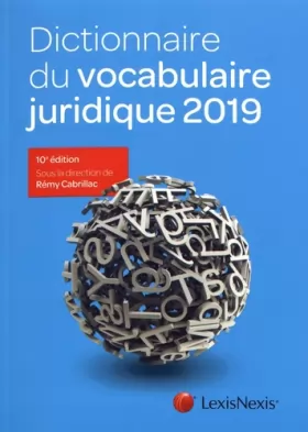 Couverture du produit · Dictionnaire du vocabulaire juridique 2019