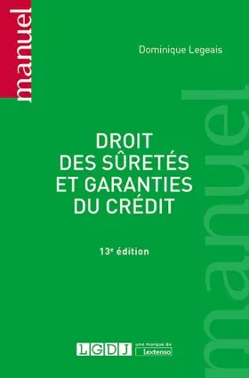 Couverture du produit · Droit des sûretés et garanties du crédit (2019)
