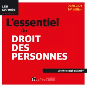 Couverture du produit · L'essentiel du droit des personnes