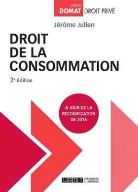 Couverture du produit · DROIT DE LA CONSOMMATION 2EME EDITION