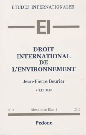 Couverture du produit · Droit international de l'environnement