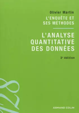 Couverture du produit · L'analyse quantitative des données: L'enquête et ses méthodes